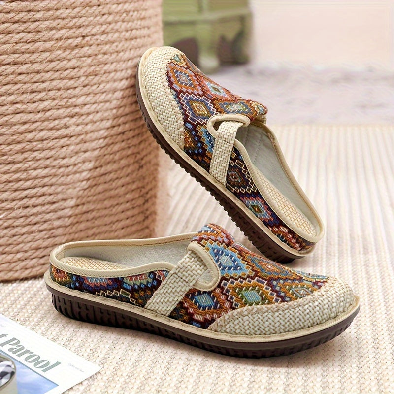 Orlena | Bohemian Woven Clogs