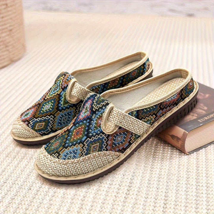 Orlena | Bohemian Woven Clogs