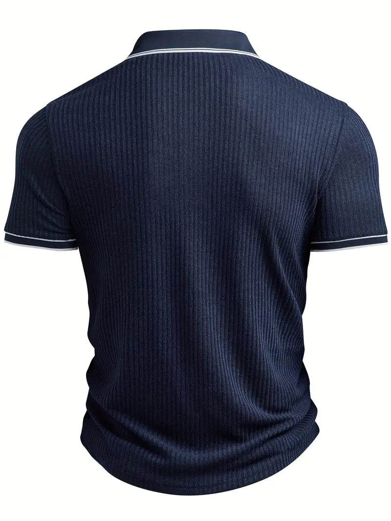 Mode Lumiére™| Elegant short-sleeved polo shirt
