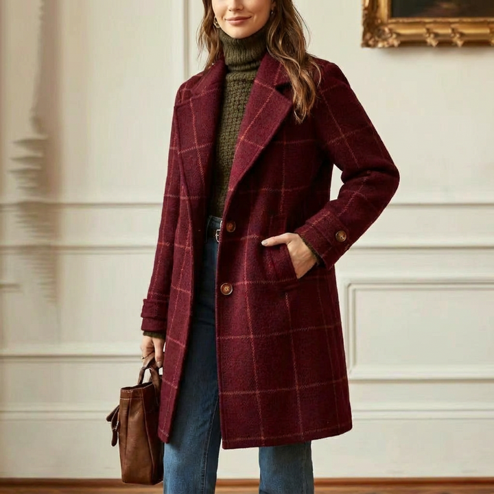 Arvae – Elegant checked coat
