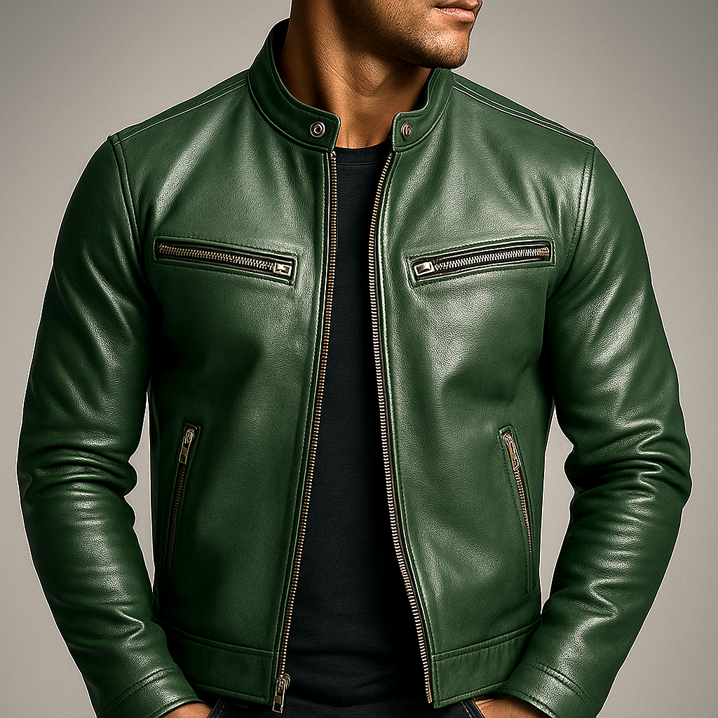 MEN'S CLASSIC BIKER JACKET