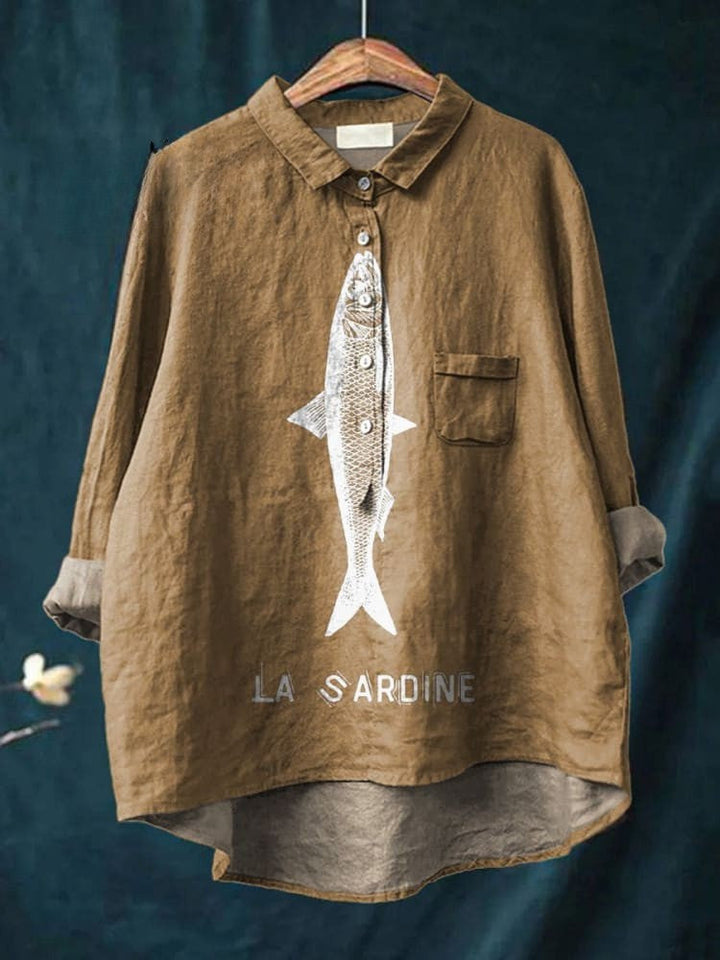 Mode Lumiére™| Elegant Adele Patterned Shirt