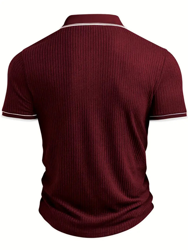Mode Lumiére™| Elegant short-sleeved polo shirt