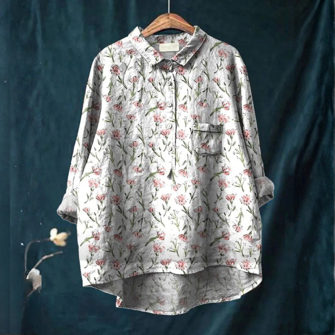 Lumiére™ Fashion | Brigitte Pattern Elegant Shirt