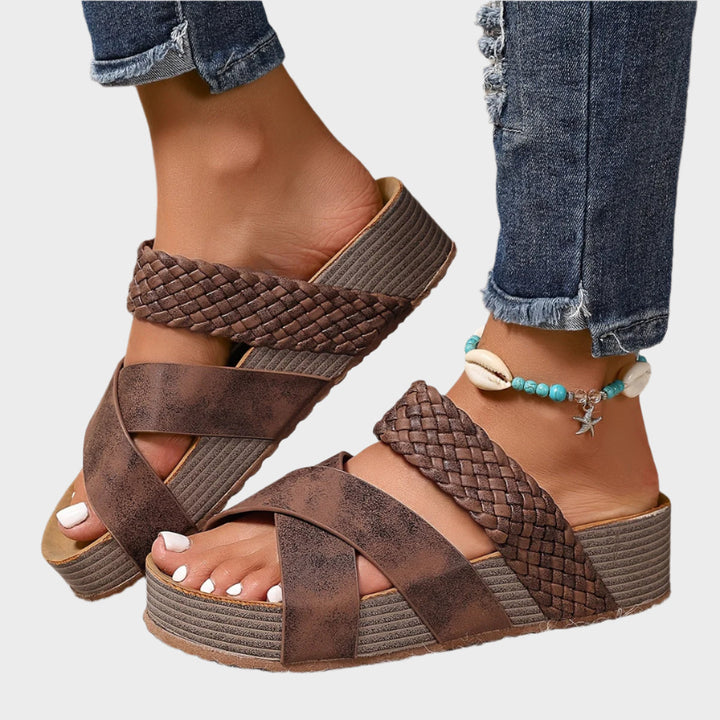 Mode Lumiére™ Orthopedic Platform Sandals with Style
