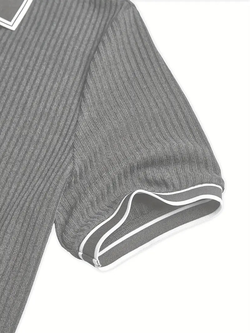 Mode Lumiére™| Elegant short-sleeved polo shirt