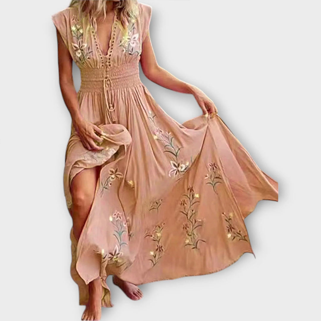 Mode Lumiére™ Felizia – Boho Dress with Enchanting Embroidery