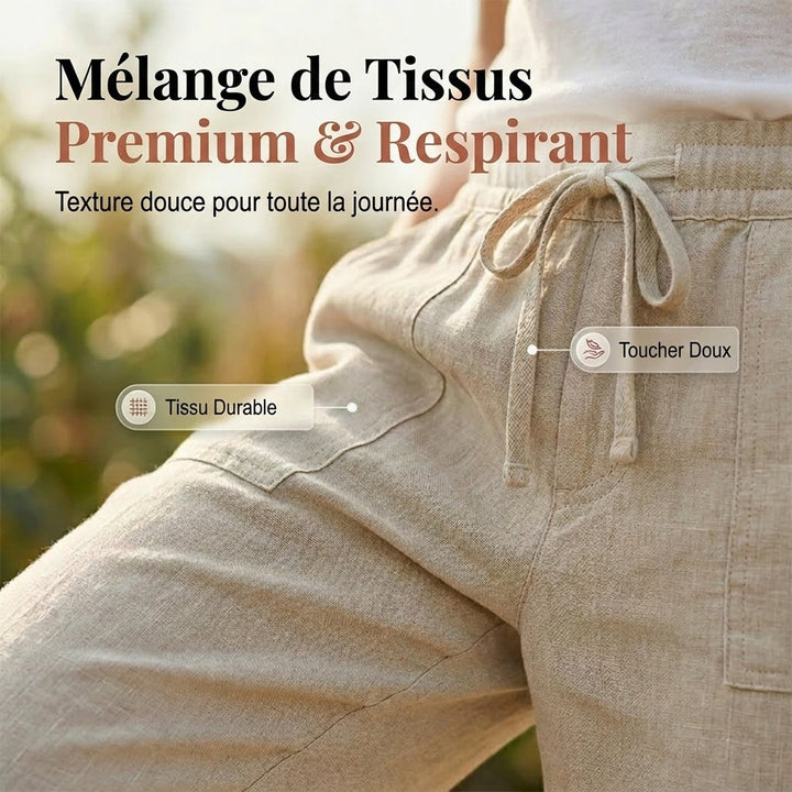 Céleste | Lightweight Linen-Cotton Shorts