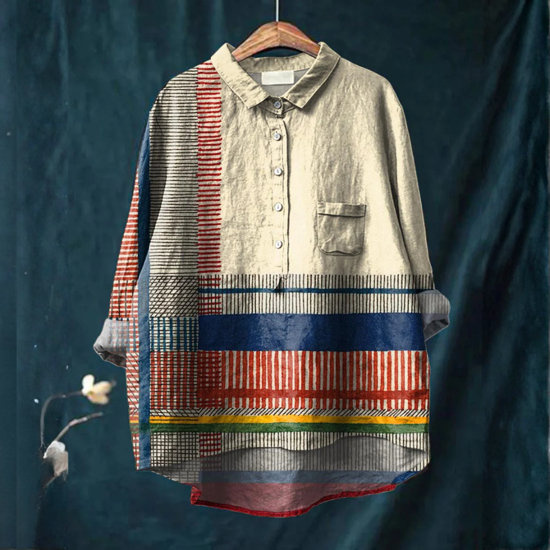 Mode Lumiére™ | Ophélie Pattern Elegant Shirt
