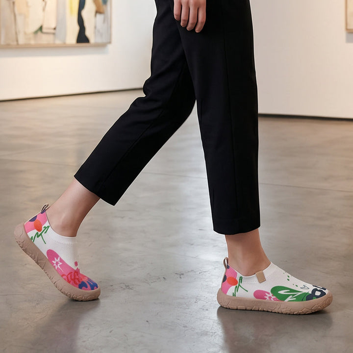 Zara | Artistic Print Slip-Ons & Flexible Sole