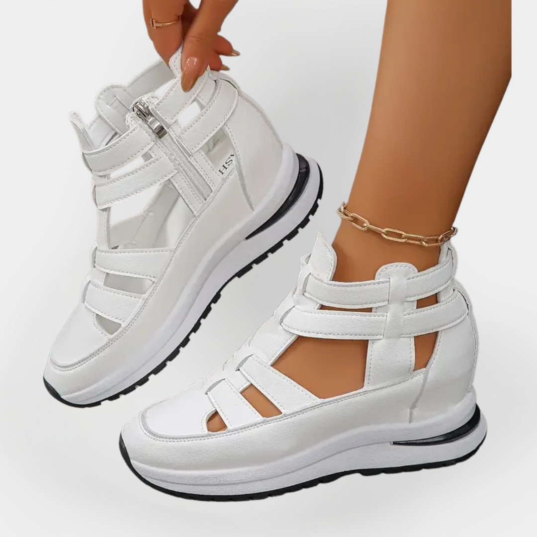 Mode Lumiére™ Elegant Summer Heeled Sandals with Side Closure