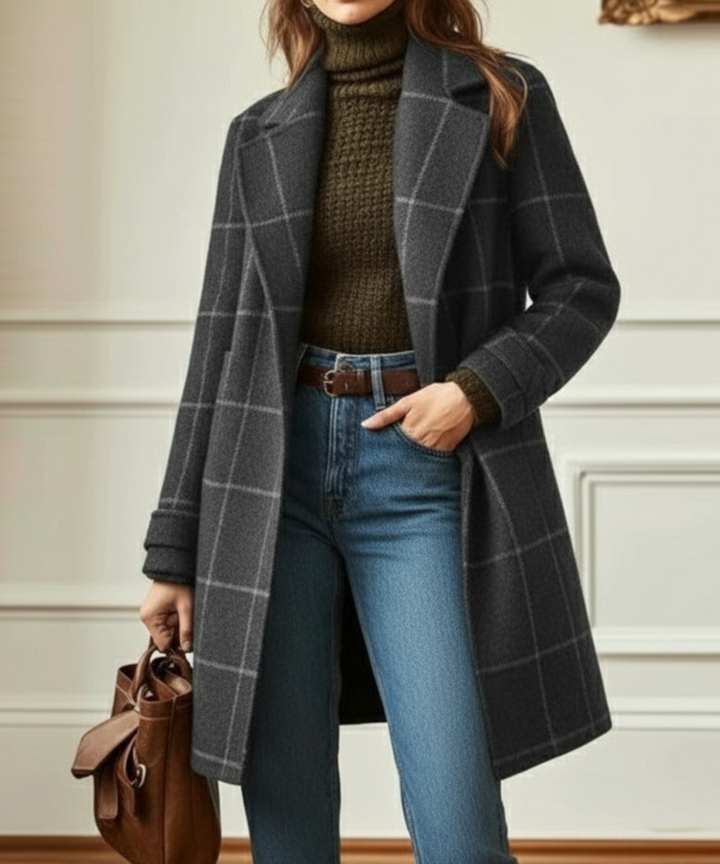 Arvae – Elegant checked coat