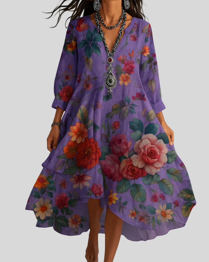 Casa | Bohemian Lightweight Floral Maxi Dress
