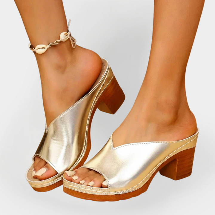 Mode Lumiére™ Orthopedic Thick Heel Sandals