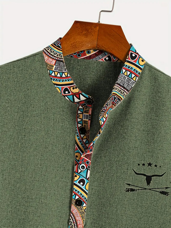 Elegant short-sleeved shirt