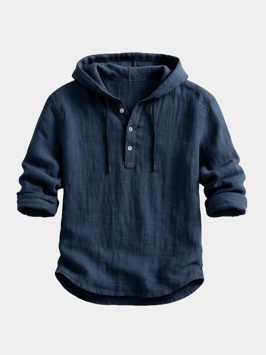 Lumiere™ Fashion | Premium Linen Casual Elegance Hoodie Shirt