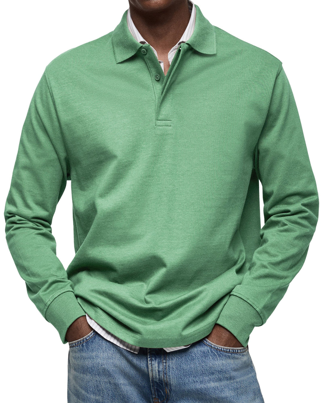 Mode Lumiére™ | Luxury Long-Sleeved Polo