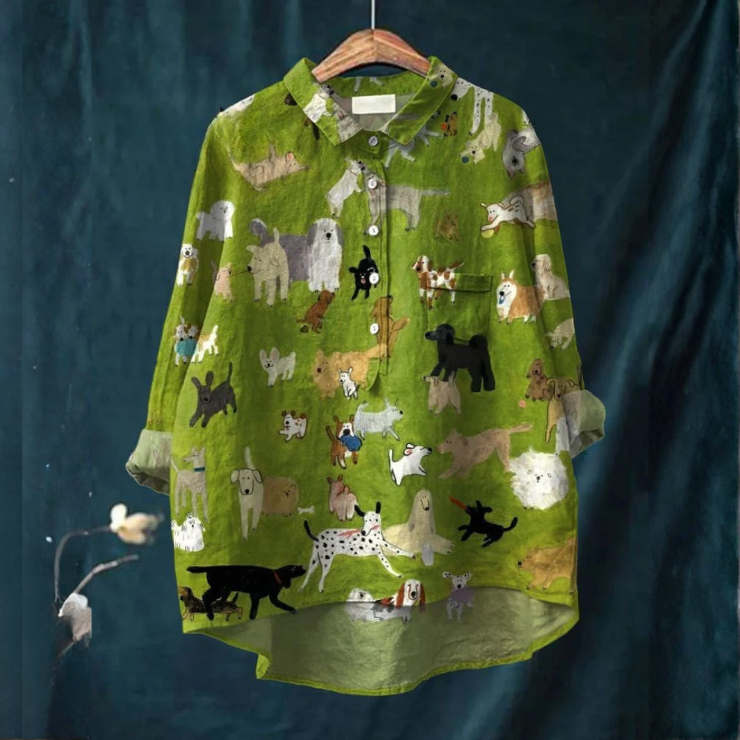 Mode Lumiére™| Elegant Valentine Pattern Shirt