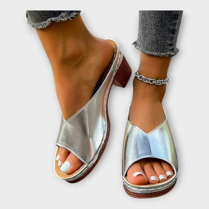 Mode Lumiére™ Open-Toe Block Heel Sandals