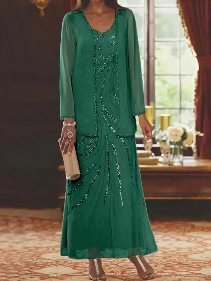 MOREAU LYON | WOMEN'S CHIFFON DRESS SET