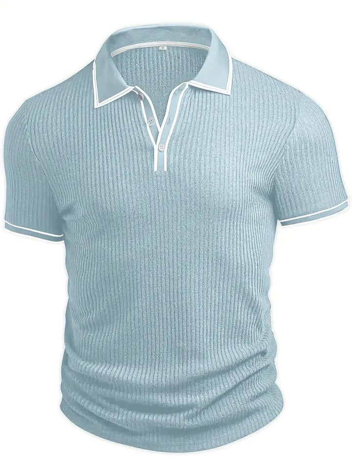 Mode Lumiére™| Elegant short-sleeved polo shirt