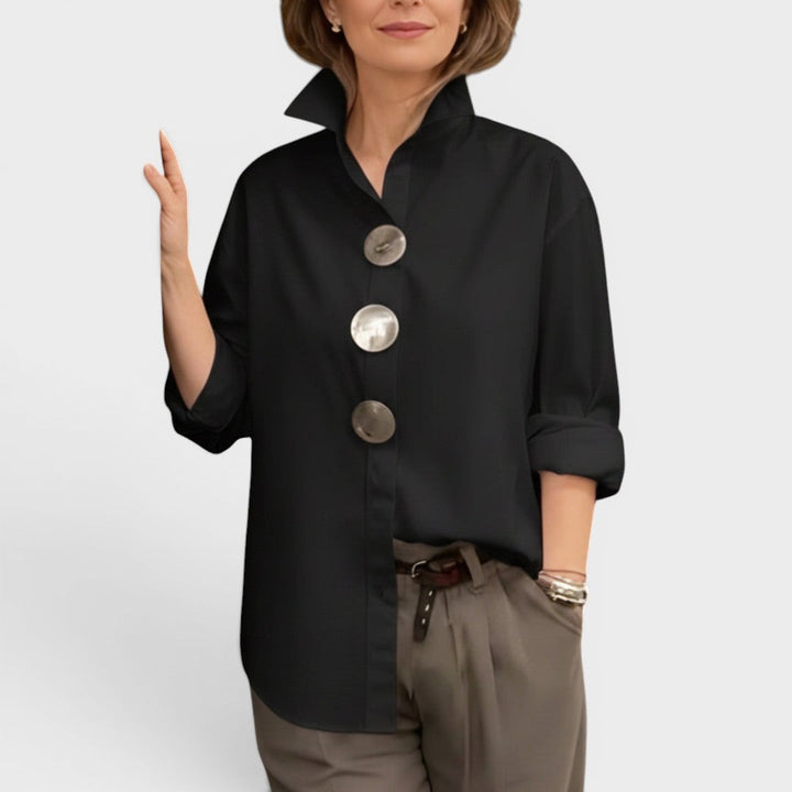 Elodie™ | Chic High-Neck Blouse