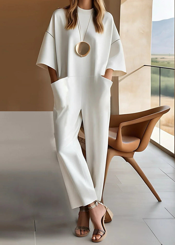 Emmy™ | Elegant Short-Sleeved Jumpsuit