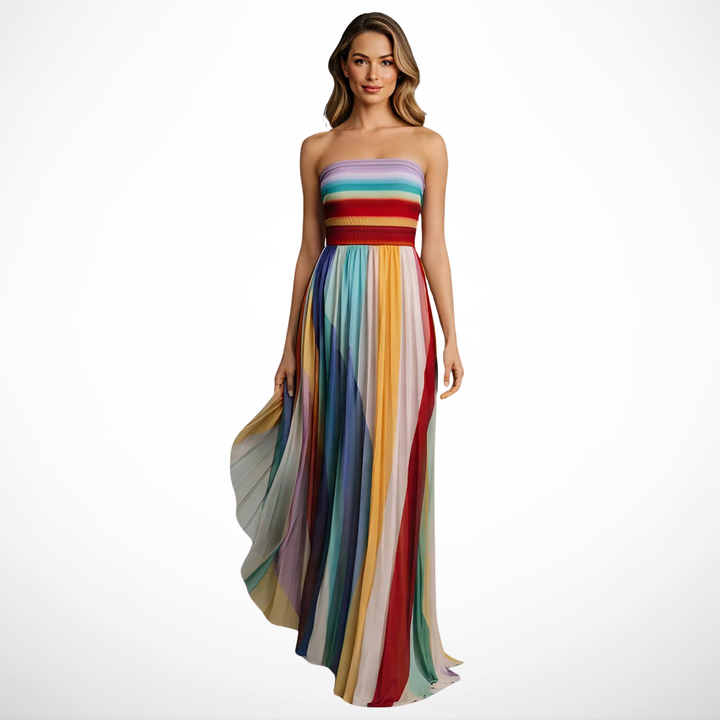 Mode Lumiére™ | Colorful Lumière Maxi Dress