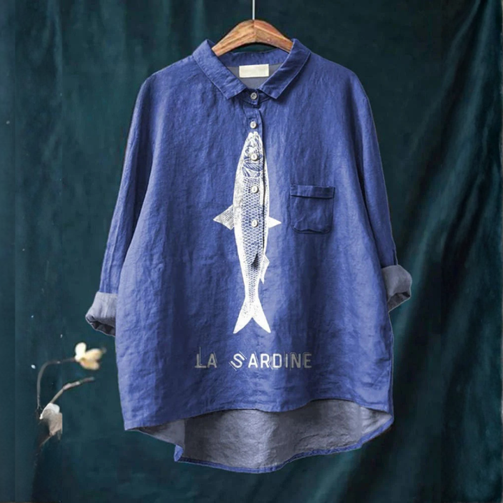 Mode Lumiére™| Elegant Adele Patterned Shirt