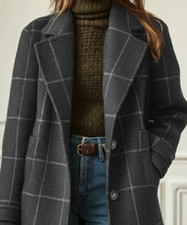 Arvae – Elegant checked coat