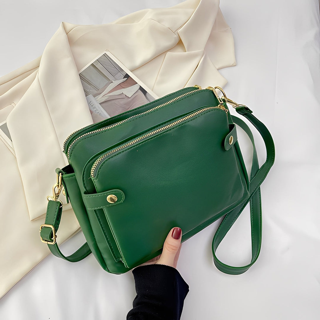 Michaela - Classic Leather Women's Shoulder Bag