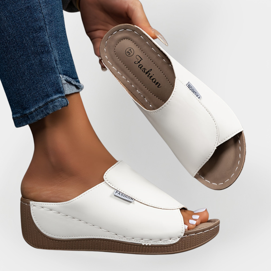 Mode Lumiére™ Orthopedic Leather Sandals