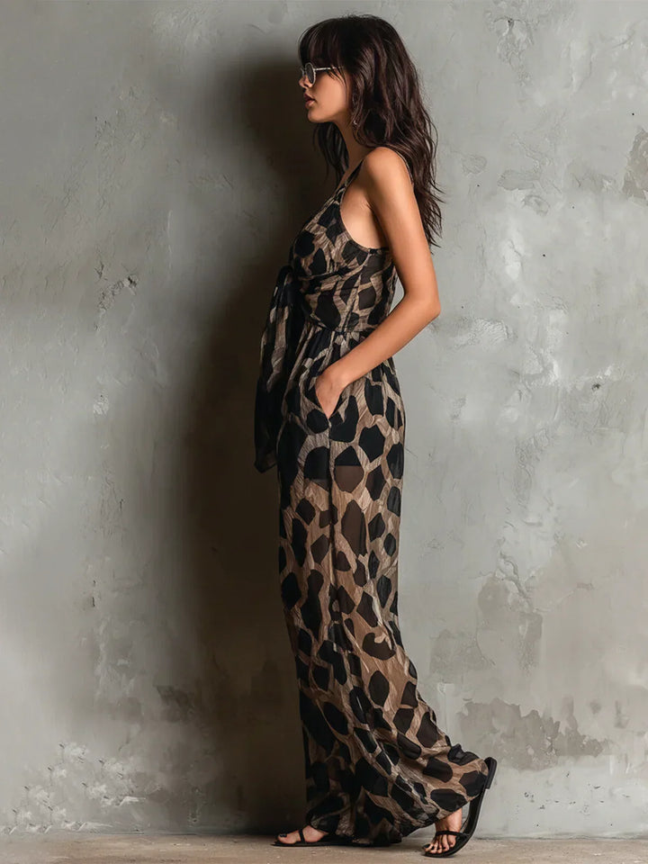 Constance Leopard Print Playsuit