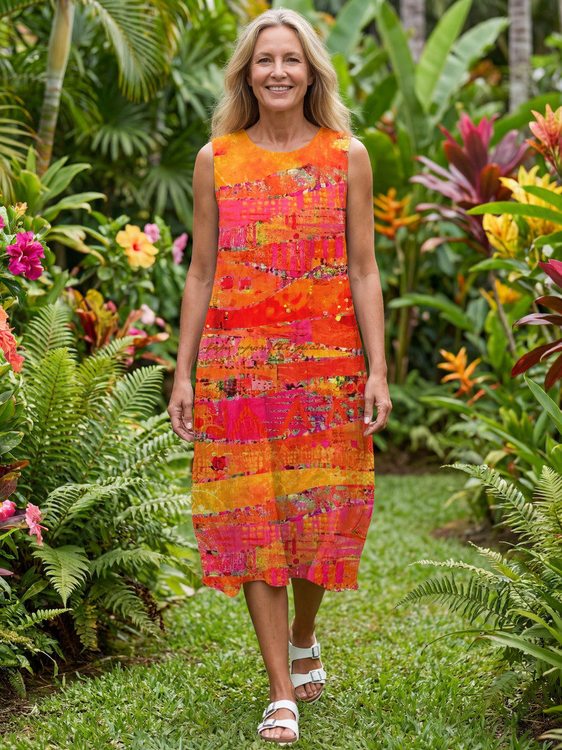 Leilani | Painted Midi Dress