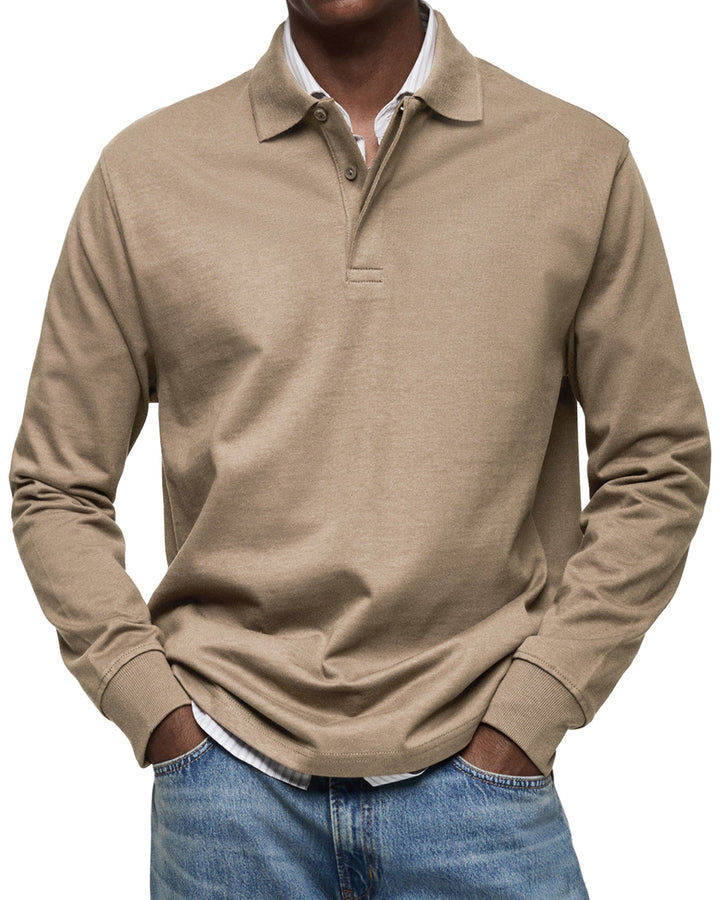 Mode Lumiére™ | Luxury Long-Sleeved Polo