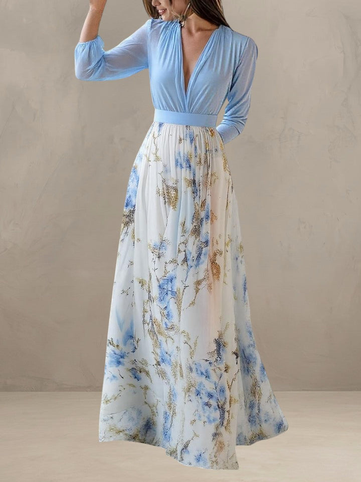 BANDIA | MAGNIFICENT MAXI DRESS WITH FLORAL PRINT