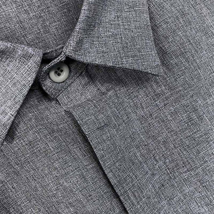 Mode Lumiére™ | Men's Linen and Cotton Casual Collar Shirt