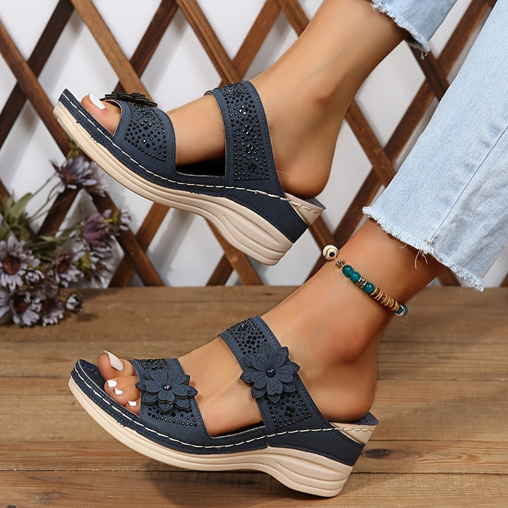 Mode Lumiére™| Rosalie Comfortable Wedge Sandals