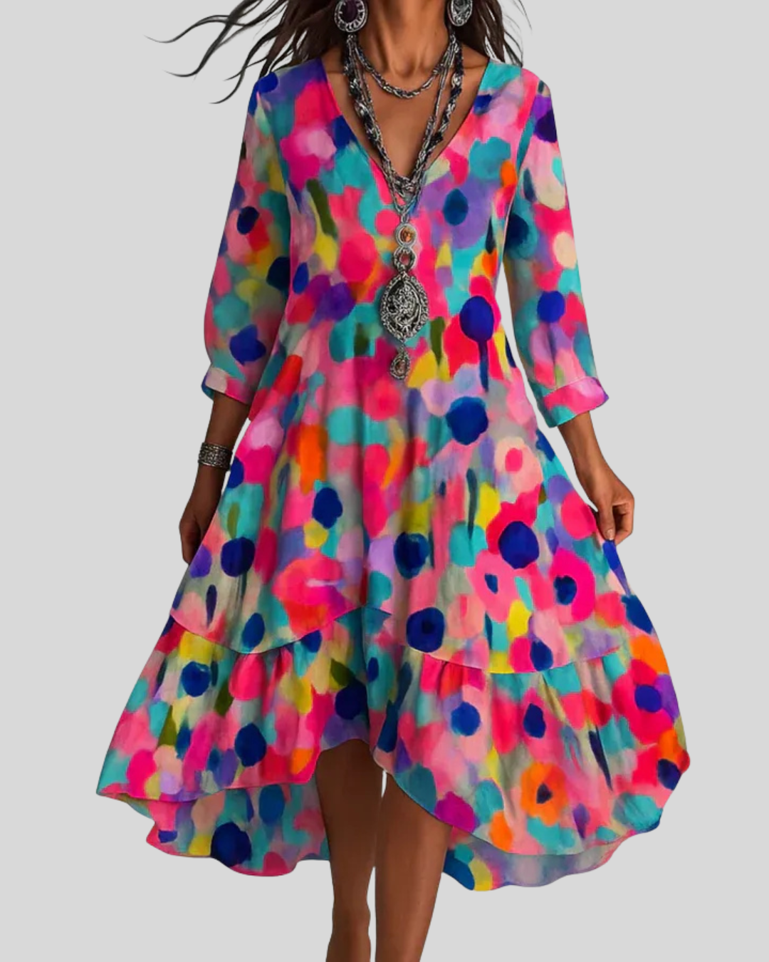 Casa | Bohemian Lightweight Floral Maxi Dress