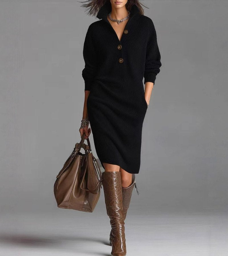 Aveline | Elegant Knit Winter Dress