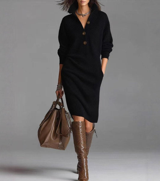 Aveline | Elegant Knit Winter Dress