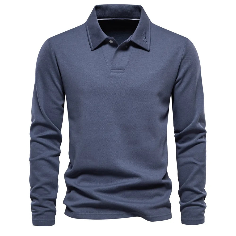 Long-sleeved polo shirt