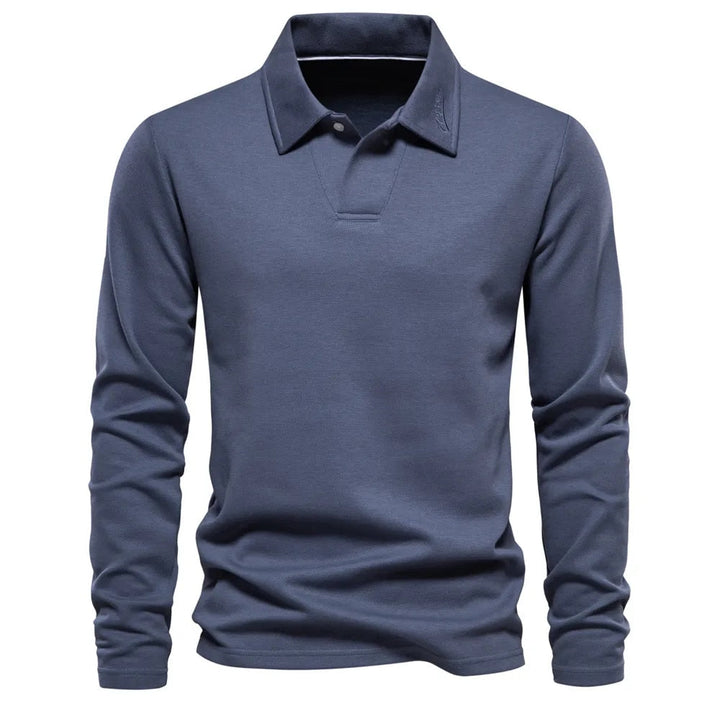 Long-sleeved polo shirt