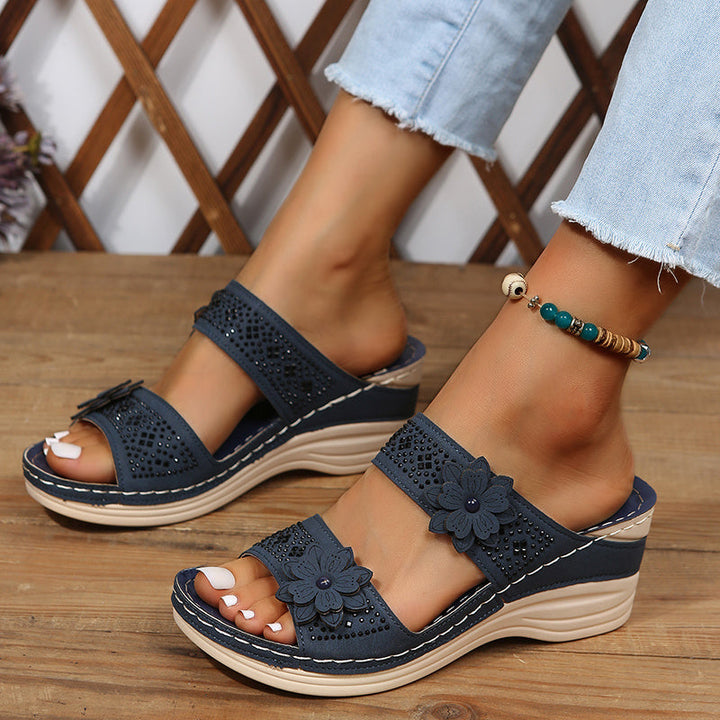 Mode Lumiére™| Rosalie Comfortable Wedge Sandals