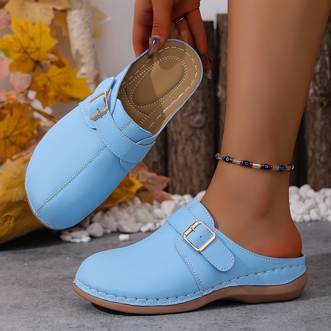 Velina | Everyday Comfort Buckle Clogs