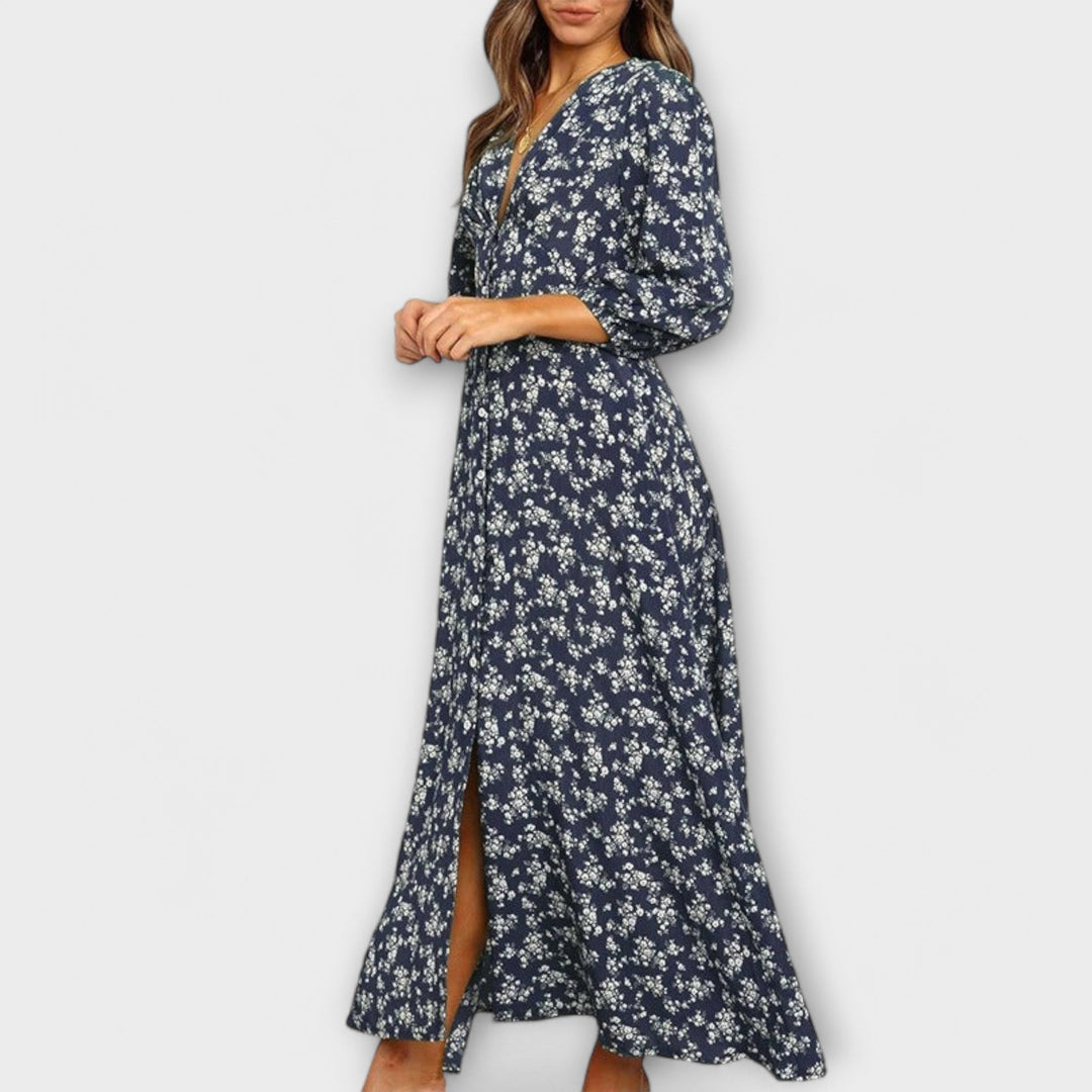 Women's Floral Print Maxi Dress