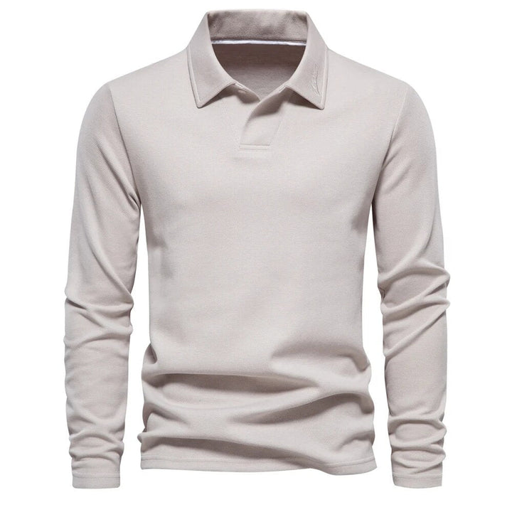 Long-sleeved polo shirt