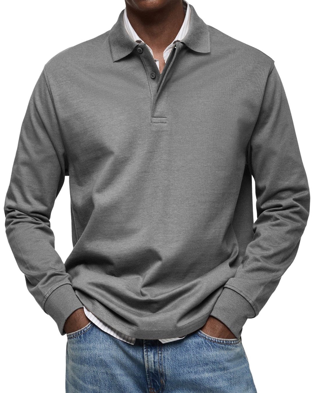 Mode Lumiére™ | Luxury Long-Sleeved Polo