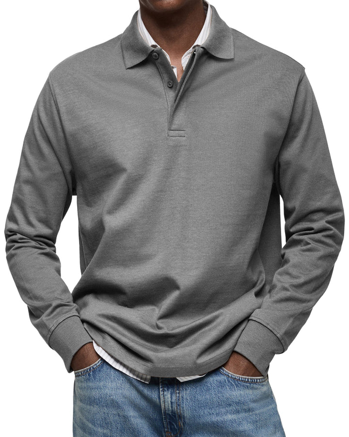 Mode Lumiére™ | Luxury Long-Sleeved Polo