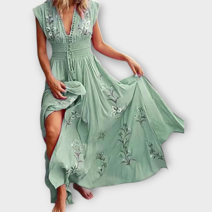 Mode Lumiére™ Felizia – Boho Dress with Enchanting Embroidery